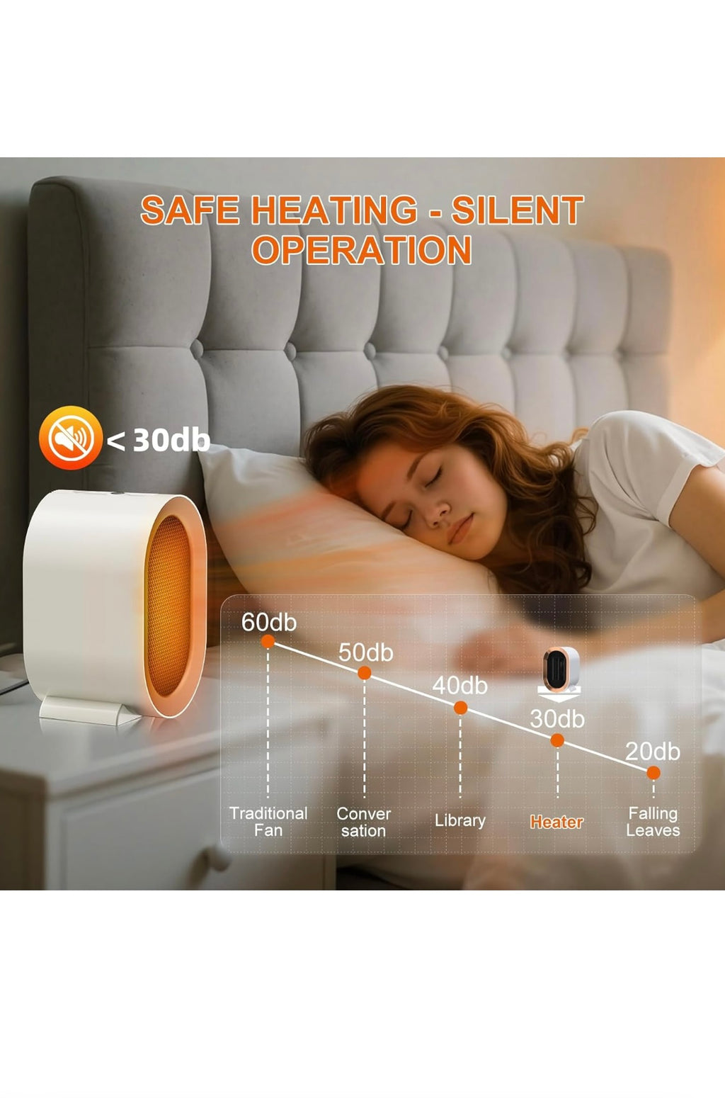 CALEFACTOR DE CERÁMICA PTC PREMIUN de 1200W