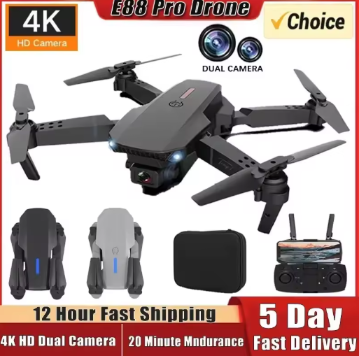 DRON CON DOBLE CAMARA 4K+MALETÍN GRATIS