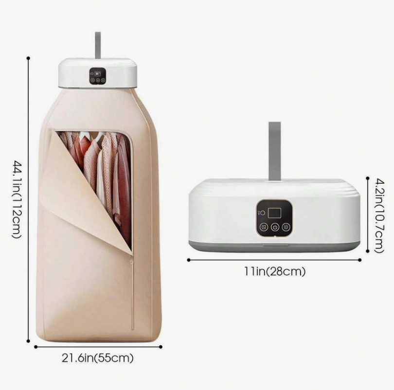 Secadora eléctrica portátil con temporizador